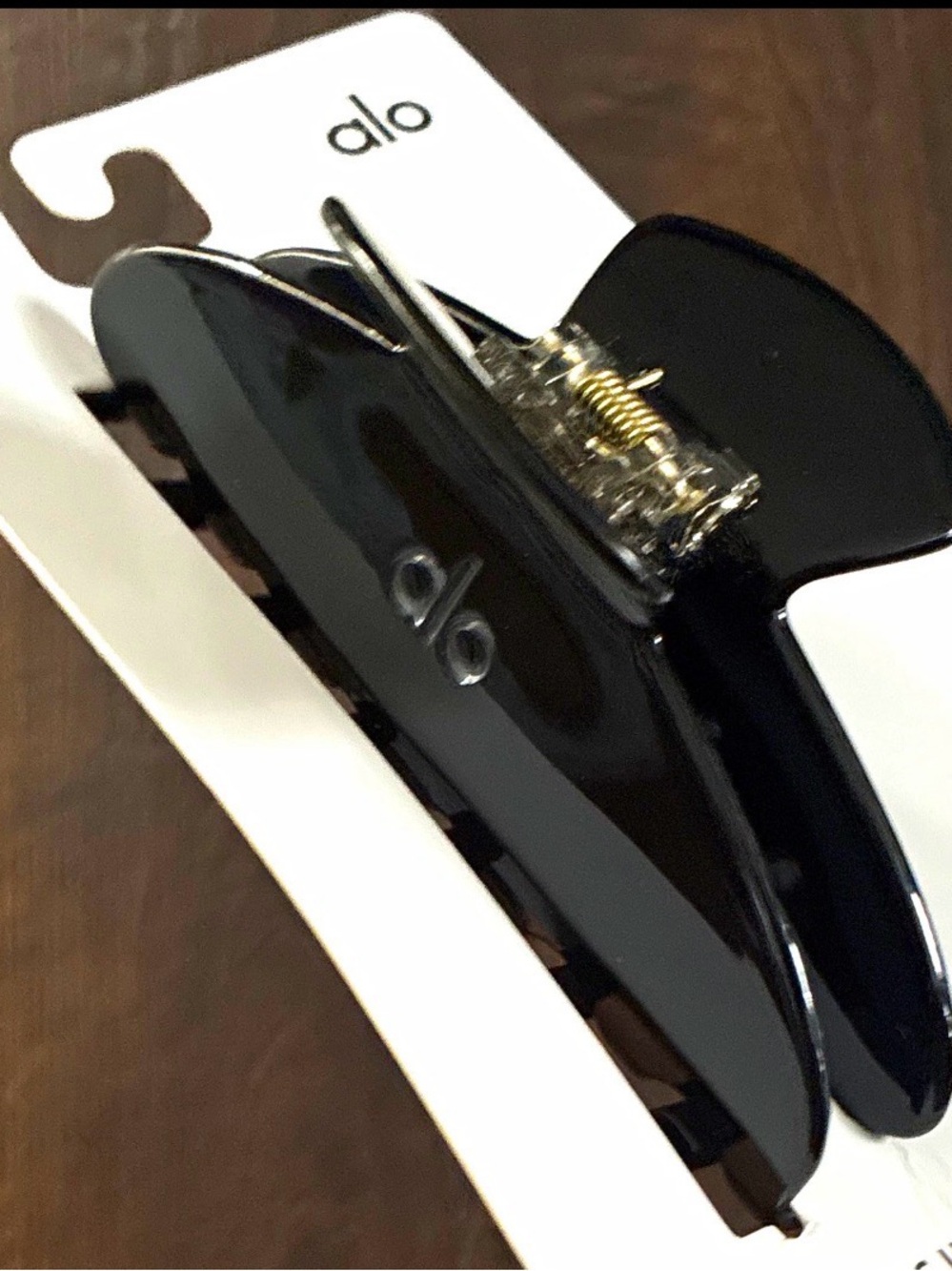 ALO Yoga Black Gloss Hair Claw Clip